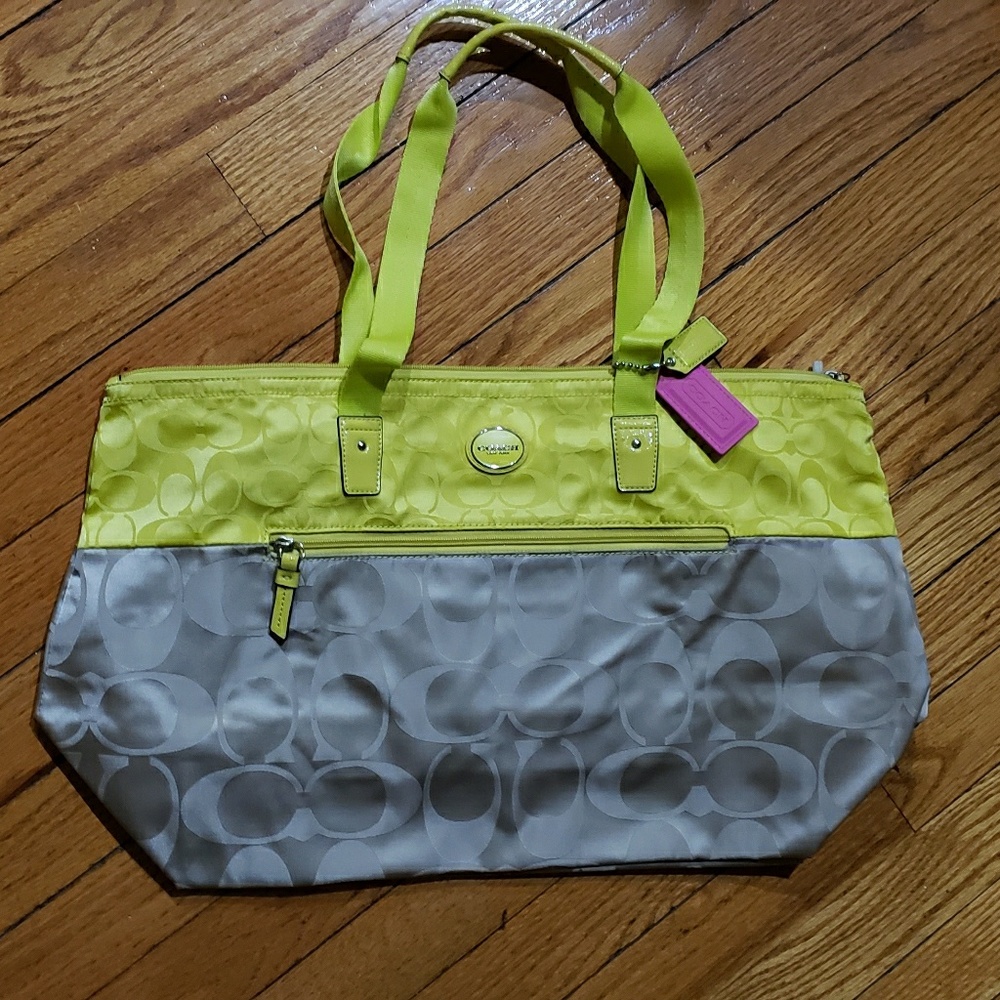 Coach Weekender tote with cosmetic bag